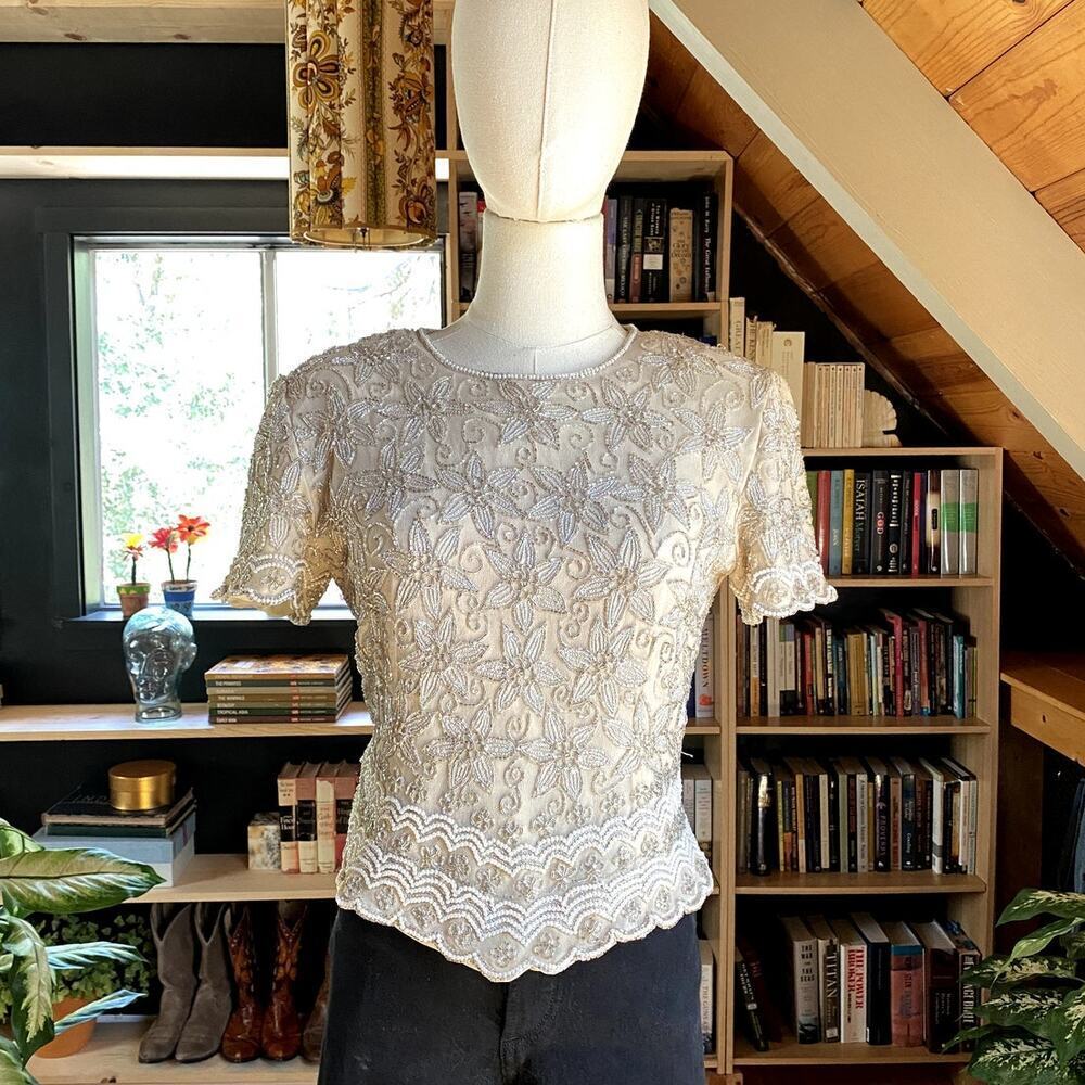 Vintage Sequins Blouse